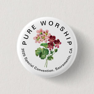 Pure Worship 2025 Special Convention   JW 3 Cm Round Badge