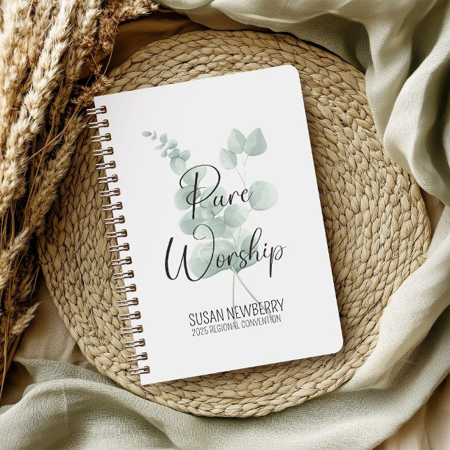 Pure Worship Convention Notebook with Eucalyptus (Creator Uploaded)