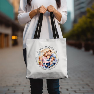 Pure Worship Happy Family Tote Bag