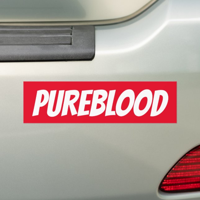 PUREBLOOD CHRISTIAN BUMPER STICKERS (On Car)