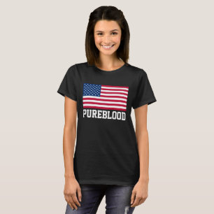 PUREBLOOD UNVACCINATED patriotic T-SHIRT