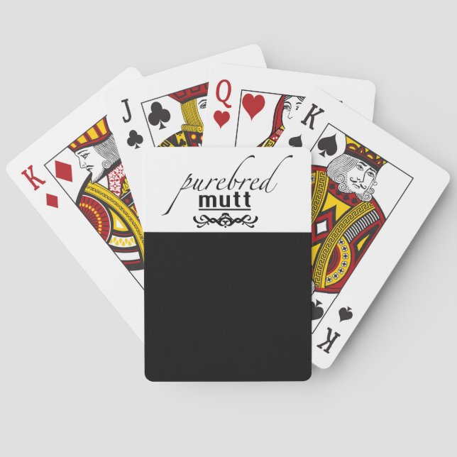 Purebred Mutt Playing Cards (Back)