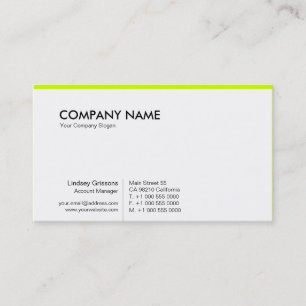 PurePro No11 Vibrant Green Business Card
