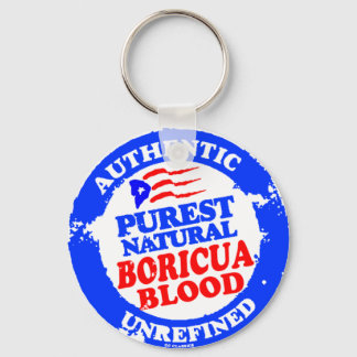 Purest Natural Boricua Blood Key Ring