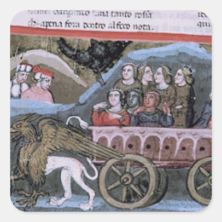 Purgatorio's Heavenly Pageant Square Sticker