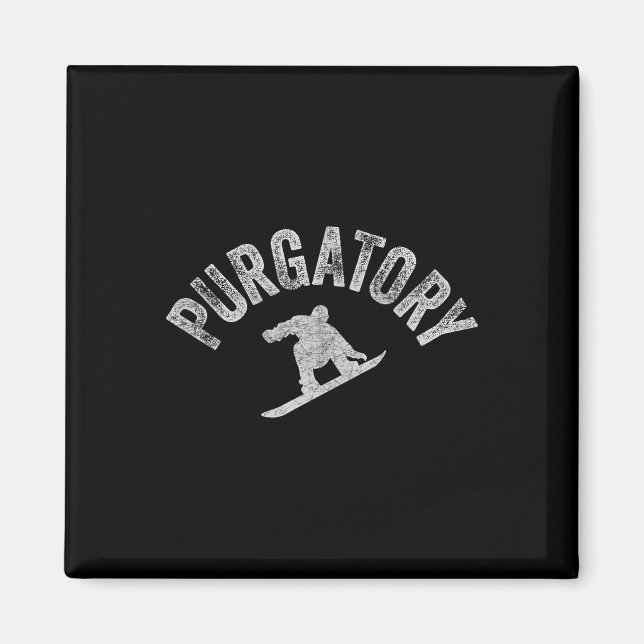 Purgatory Co Snowboarder Colorado Snowboarding Win Magnet (Front)