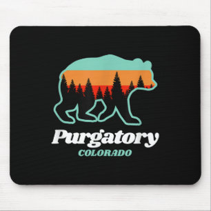 Purgatory Colorado Skiing Snowboarding Bear Mouse Mat