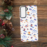 Purgatory Durango Colorado Ski Snowboard Pattern Samsung Galaxy Case<br><div class="desc">A funny winter skiing seamless pattern for the ski resort Purgatory Durango in the San Juan Mountains,  Colorado,  USA,  North America.  Perfect gift idea for winter sports lovers: ski,  snowboard,  freestyle,  ski jump,  cross-country skiing.</div>