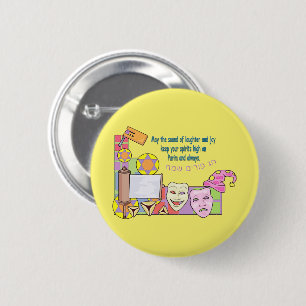 Purim 6 Cm Round Badge
