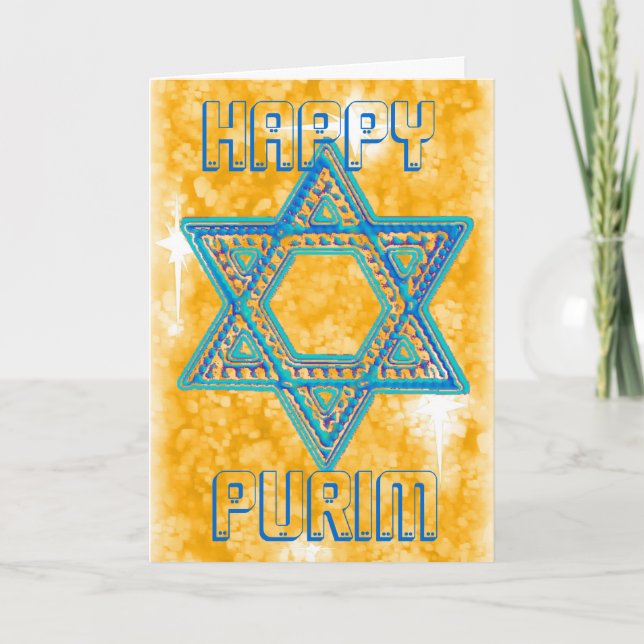 Purim celebration card (Front)
