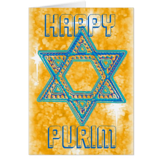 Purim celebration card