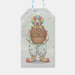 Purim Clown Mishloach Manot  Gift Tags
