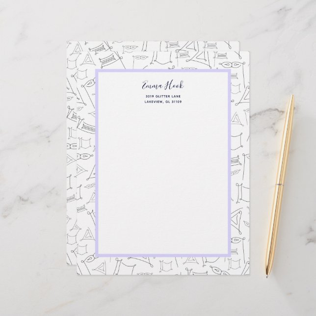 Purim Custom Letterhead (Front/Back In Situ)