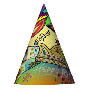 Purim Esther Celebration Light Art Print Party Hat