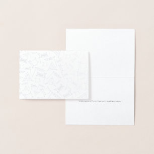Purim Foil Card