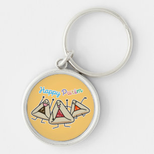 Purim hamantaschen pastry Sameach Oznei Haman Key Ring