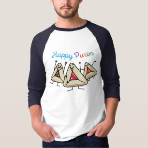 Purim hamantaschen pastry Sameach Oznei Haman T-Shirt
