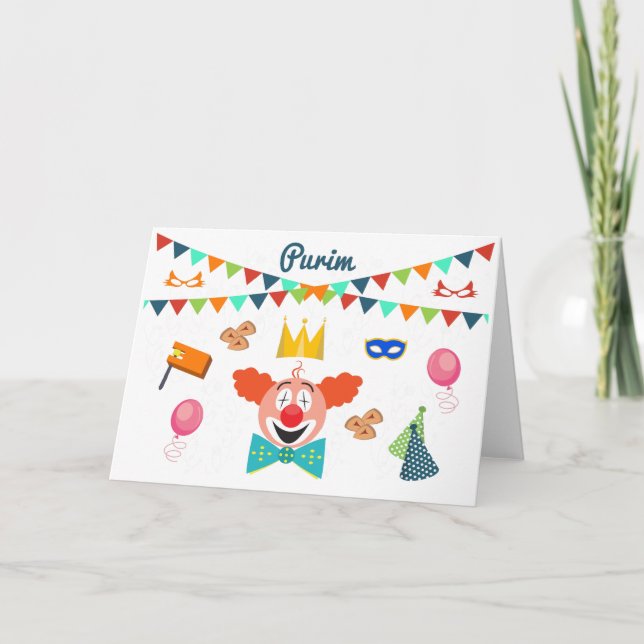 purim holiday card (Front)