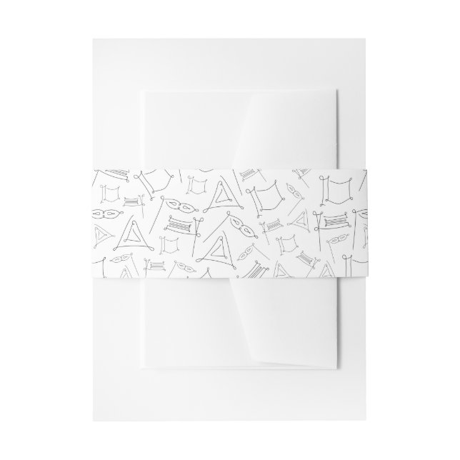 Purim Invitation Belly Band (Front Example)