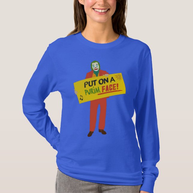 Purim Joker T-Shirt (Front)
