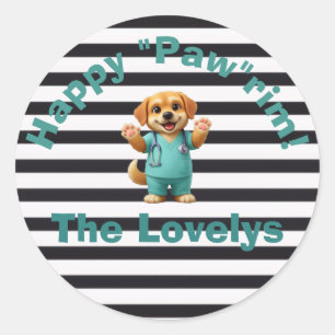 Purim Labels - Vet, Dog
