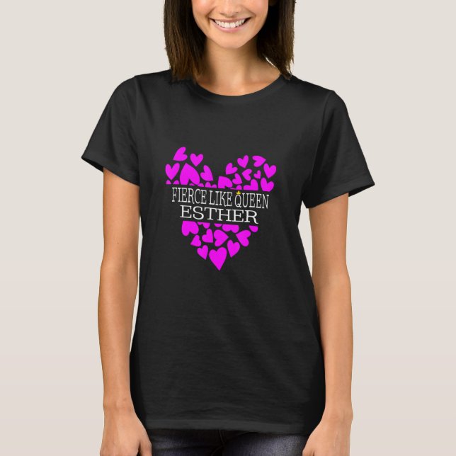 Purim Like Queen Heart Costume Hebrew Jewish Holid T-Shirt (Front)