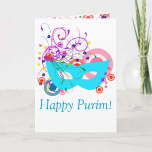 Purim Mask Card
