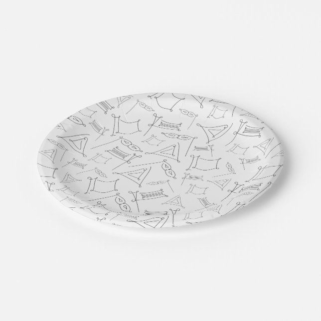 Purim Paper Plate (Angled)