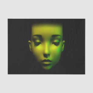 Purity and Perfection: Android Beauty Portrait Tissue Paper