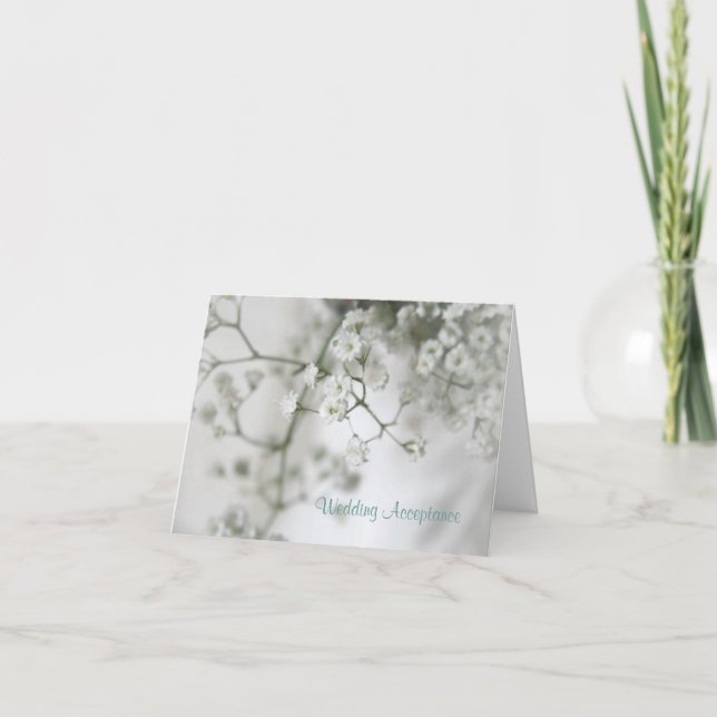 Purity Wedding Acceptance Card (Front)