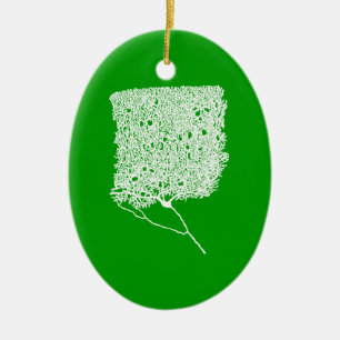 Purkinje Cell Ceramic Tree Decoration