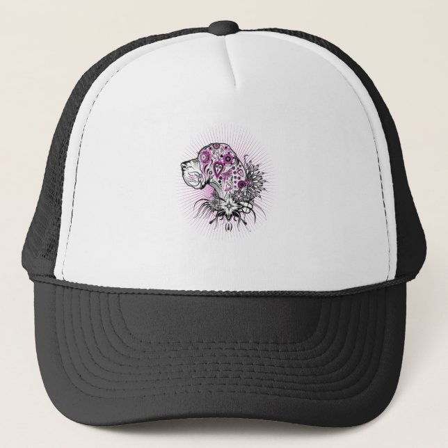 Purle Great DAne Trucker Hat (Front)