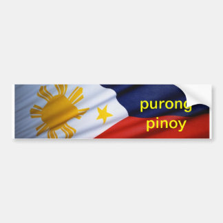 purong pinoy**** bumper sticker
