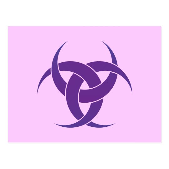 Purple 3 Crescents Postcard