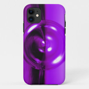 Purple 3D Abstract Disc iPhone Case