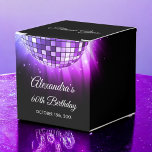 Purple 60th Birthday Party 70's Disco Ball Favour Box<br><div class="desc">Make your guests feel like disco stars with our Purple 60th Birthday Party 70's Disco Ball Favour Box. These favour boxes are the perfect way to send your friends and family home with a touch of '70s nostalgia after your milestone birthday celebration. In a lively shade of purple, these favour...</div>