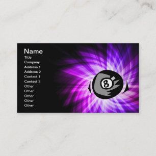 Purple 8 ball business card