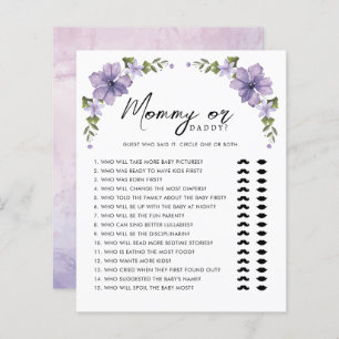 Purple A Little Wildflower  Mummy or Daddy Game