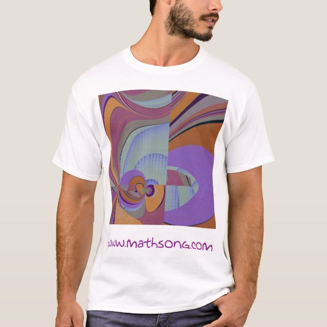 Purple Abstract 4 T-Shirt (Front)