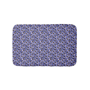 Purple Abstract Animal Print Bathmat