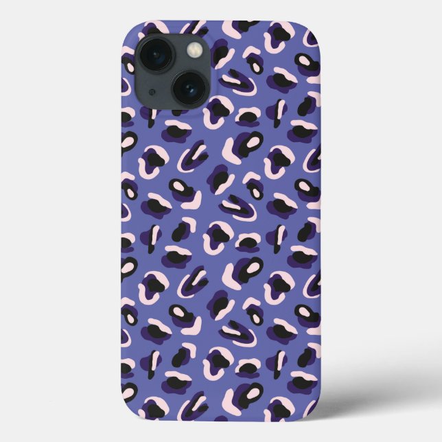 Purple Abstract Animal Print Case-Mate iPhone Case (Back)