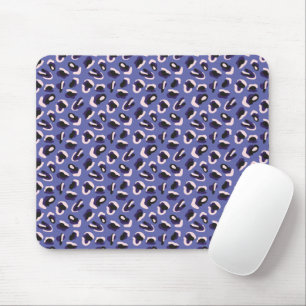 Purple Abstract Animal Print Mouse Pad