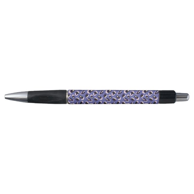 Purple Abstract Animal Print Pen (Front)