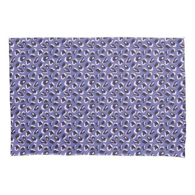 Purple Abstract Animal Print Pillowcase (Front-Left)