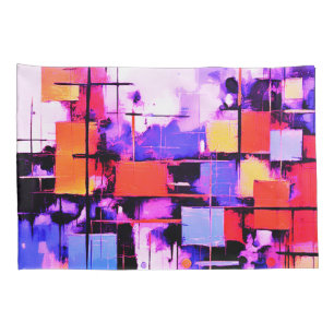 Purple Abstract Art 108 Pillowcase