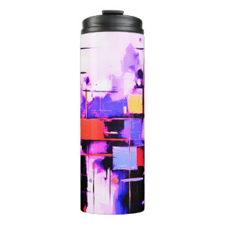 Purple Abstract Art 108 Thermal Tumbler