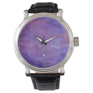 Purple Abstract Art 3 Watch
