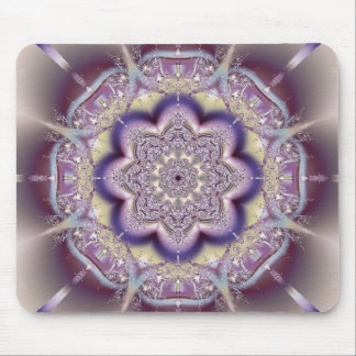 Purple Abstract Art Design Mouse Mat