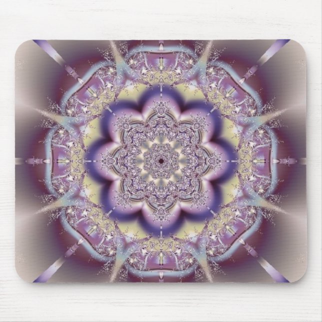 Purple Abstract Art Design Mouse Mat (Front)