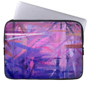 Purple Abstract Art Painting 3 Laptop Sleeve